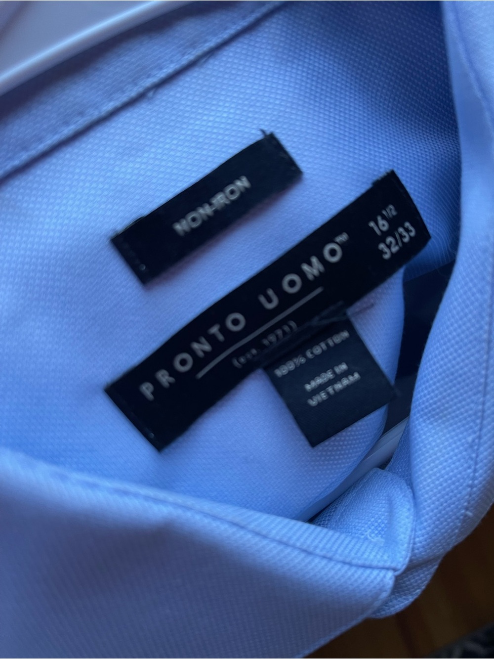 Pronto Uomo Light Blue Dress Shirt with Spread Collar